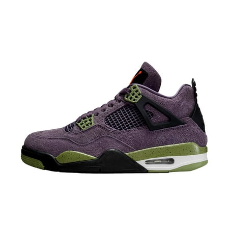 Nike Air Jordan 4 Retro Canyon Purple / Safety Orange AQ9129-500 Women's Size 5.5