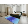 thumbnail image 5 of Ahgly Company Machine Washable Indoor Rectangle Transitional Blue Orchid Blue Area Rugs, 5' x 7', 5 of 7