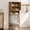 Reclaimed Caramel Oak, variant on SICOTAS 66.92"H Tall Over The Toilet Storage Cabinet with Adjustable Shelf, Bathroom Organizer Rattan Doors & Gold Handle, Reclaimed Caramel Oak