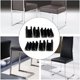 thumbnail image 3 of 32pcs Chair Leg Caps Tube End Caps Pads Furniture Floor Protectors U Shape Plastic Chair Caps,Chair Leg Caps Silicone Tube Clamp (10mm,White), 3 of 5