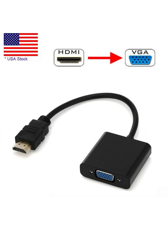 CableVantage HDMI Male to VGA Female Video Converter Adapter Cable For PC DVD 1080P HDTV TV