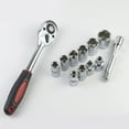 thumbnail image 4 of MOMOJIA 12Pcs Wrench Socket Set Car Boat Auto Repair Tools Kit Socket Ratchet Wrench Set Including Wrench Socket Extended Rod, 4 of 17