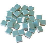 Diamond Tech Ceramic Solid Square Mosaic Tile Color Sheet, 12 x 12 in., Light Blue, 625 Tiles & Sheet