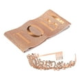 thumbnail image 1 of Bride Sash Crown Kit, Party Bride Sash Crown Sparkling Rhinestones Regulable Design Attractive Decorative  For Parties Rose Gold, 1 of 8
