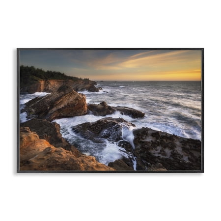 Stupell Industries Nautical Shore Acres Nautical & Beach Photography Black Framed Art Print Wall Art, 18 x 12