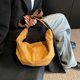 thumbnail image 3 of Bolso Cuerno Vaca Ins Axila Retro Otoño E Invierno Hombro Gamuza Coreana C (marrón), 3 of 9
