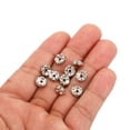 thumbnail image 4 of Unique Bargains 8mm Spacer Beads, 100pcs Bead Spacers Rhinestone Round Bulk Beads Wave for Jewelry Making, Dark Silver, 4 of 5