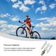 thumbnail image 4 of Eigraketly Pedales de bicicleta Accesorios para bicicletas profesionales Liberación rápida Plegable Aleación de aluminio Ciclismo Pedal Reemplazo Negro Ciclismo Plata Eigraketly OD024280-03, 4 of 6