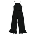 thumbnail image 2 of bar III Womens Ruffle Jumpsuit, Black, Medium, 2 of 2