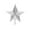 Silver, variant on JOGZMZ Yellow Star Christmas Tree Topper, 7.3 in, Christmas Tree Decoration for Indoor Office Xmas New Year Holiday Tree Decoration