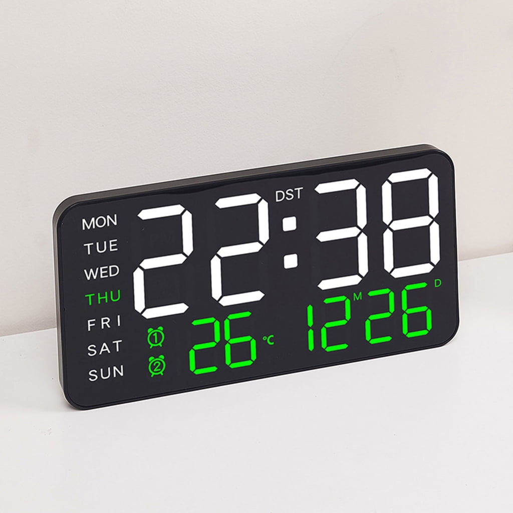 Modern LED Digital Clock With Calendar Week For Living Room Gym Timepieces