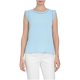 thumbnail image 1 of CeCe Blusa de punto con volantes y ojales para mujer, azul, grande CeCe Tejer, 1 of 2