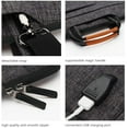 thumbnail image 5 of DOMISO 17 Inch Multi-Functional Laptop Sleeve Business Briefcase Messenger Bag with USB Charging Port for 17-17.3", 5 of 5