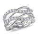 thumbnail image 2 of Anillos de boda con forma de cruz, anillos de compromiso con circonitas de cristal deslumbrantes para fiestas, 2 of 5