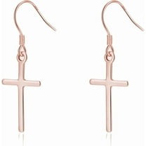 925 Sterling Silver Cross Dangle Earrings for Women Teens Cross Drop Earrings Dangle