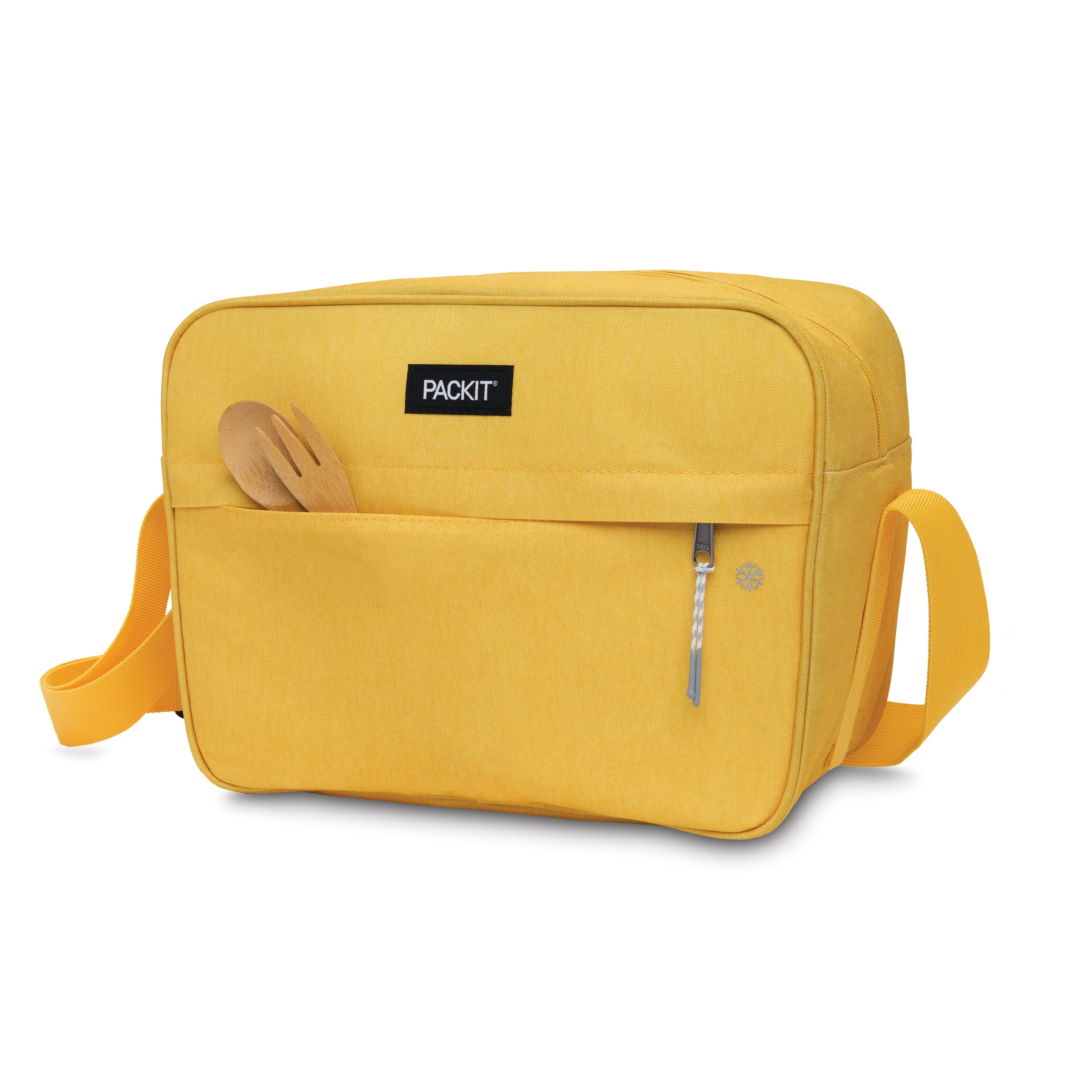 PackIt Zuma Bag Cooler 8.9 qt Soft-Sided Coolers, Yellow Solid Color