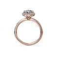 thumbnail image 2 of 0.90 Ct Brilliant Round Shape Halo Genuine Diamond Beautiful Wedding Ring for her Solid 14K Rose Gold Size 7, 2 of 8