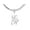 Silver, variant on No Cap Silver Plated Pendant 20" Miami Cuban Chain Necklace Set MCP 1431 S