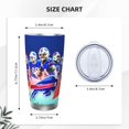 thumbnail image 4 of Taza térmica duradera de acero inoxidable 304 con tema del equipo de fútbol Bills con tapa y pajita Taza térmica de acero inoxidable de 20 oz Taza para automóvil Adecuada para bebidas frías y, 4 of 8