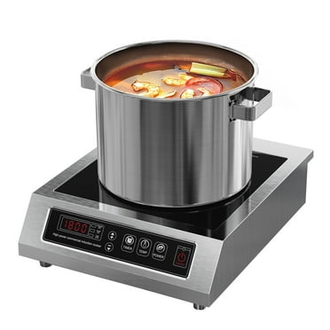 Chushifu Commercial Induction Cooktop 1800W 1 Burner Lower Power Even Heating Hot Plate