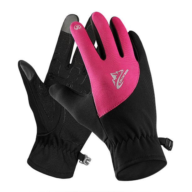 Guantes cálidos de invierno Hombres Mujeres Guantes deportivos con forro cálido fino para ciclismo C Golovejoy Mitones deportivos