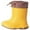 Light Yellow, variant on Toddler Boots,Girls Rain Boots Mid Calf Lightweight Soft Sole Comfort Play Footwear,Kids Rain Boots,Z03 Black,3-4 Years