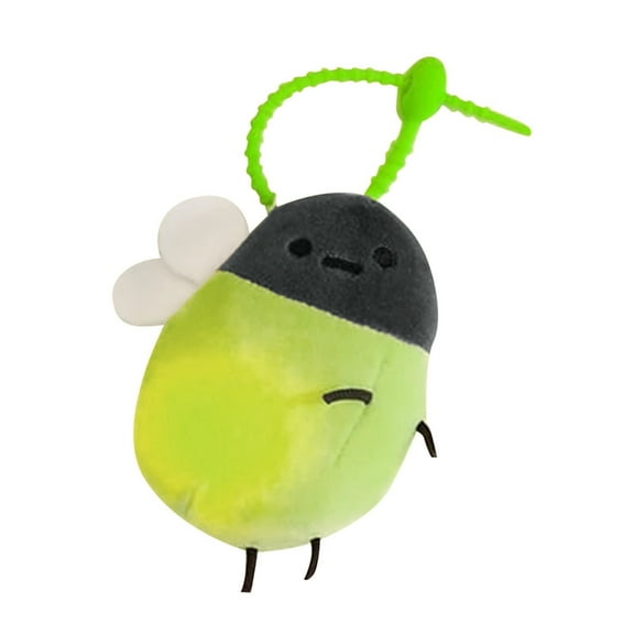 Cute Creative Luminous Firefly Plush Doll for Girls Key Button Pendant