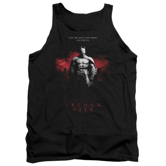 Batman Arkham City Standing Strong Adult Tank Top Black