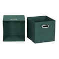 thumbnail image 3 of Household Essentials 6 ct Open Fabric Cube Storage Bins, Forest Green, 3 of 5