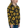 thumbnail image 5 of Picia Sunflowers for Boys Fashion Full-zip Hoodies & Sweatshirts with Kangaroo Pocket,Zip-up Hooded Sweatshirt for Kid, Moisture Wicking & Breathable-Small, 5 of 6