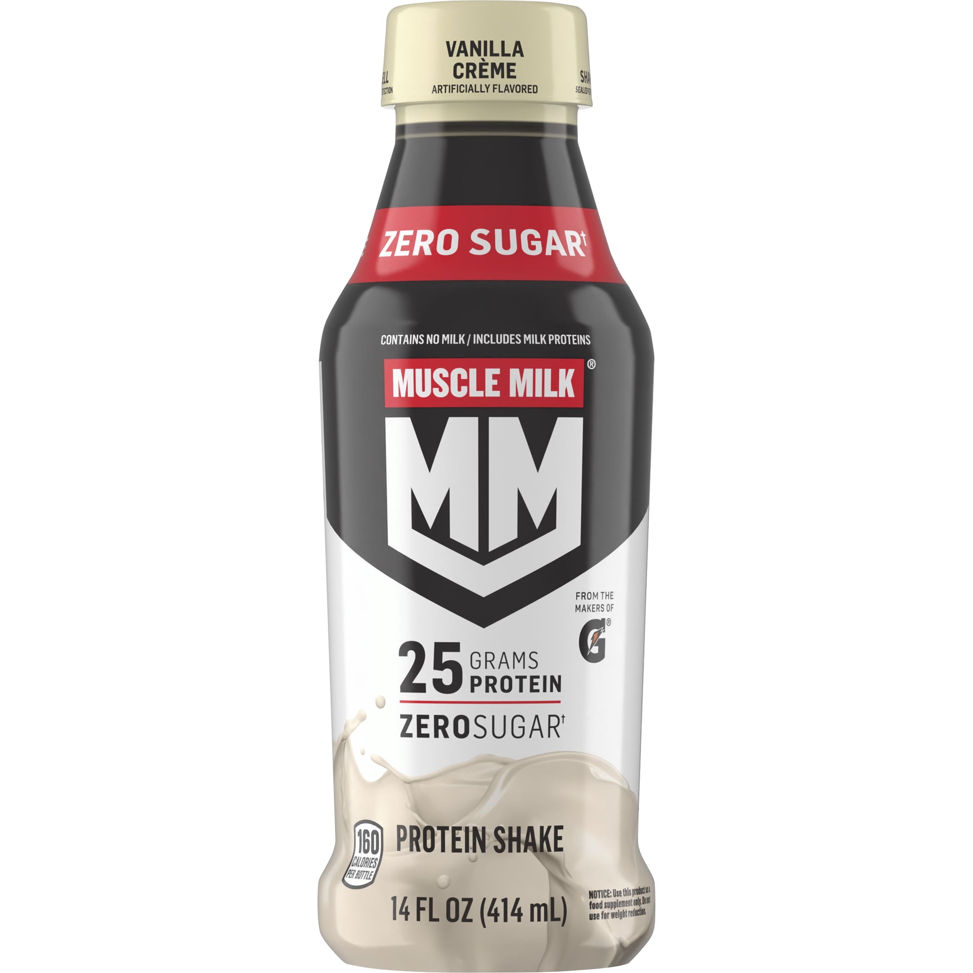 Muscle Milk Genuine Protein Shake, Vanilla Crème, 14 fl oz, 1 Count Bottle