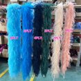 thumbnail image 2 of 2M Natural Ostrich Feathers Boa Shawl 2-8ply Fluffy Plumes Ribbon Scarf for Wedding Christmas Shwal Skirts Sewing Accessories, 2 of 4
