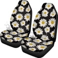 thumbnail image 7 of Uorisanigo Daisy Car Seat Covers Elastic Fabrics Waterproof Car Seat Cover Easy to Install Auto Interior Accessories 2 Pcs Set for SUV, Vans,Sedan,Truck, 7 of 7