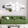 thumbnail image 1 of Adhesivos de pared con forma de espejo MCLEULLA Hexagon Art, acrílico, 12 unidades, 1 of 9