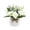 🔥 White_Base#644, variant on Artificial Rose Bush in Pot Artificial Flowers for Home Living Room Office Desk Decor Photography Props Small Potted Faux Plant Centerpiece