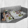 thumbnail image 5 of Owls Soft Flannel Fleece Blanket, Owls on the Tree Branches Sitting in Horizontal Line Friendship Event Themed Artwork, Cozy Plush for Indoor and Outdoor Use, 70" x 90", Multicolor, by Ambesonne, 5 of 5