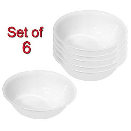 Corelle Livingware Soup/Cereal Bowl, Winter Frost White, 18-Ounce (6)