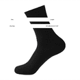 thumbnail image 5 of Casual Summer Stockings VLOOCKLE Cotton Socks Made of Bamboo Fiber Anti-Odor Sweat-Absorbing Breathable Casual Sports Mid-Length Socks Black, 5 of 6