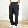 thumbnail image 2 of SJLDQY Boys' Baggy Sweatpants Elastic Waist Casual Trousers Solid Color Loose Fit Joggers with Pockets, 2 of 8