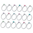 thumbnail image 2 of del cuerpo de los anillos del perno prisionero de la del acero 18pcs-anillos Sunnimix Anillo de nariz aros, 2 of 6