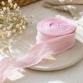Textured Stitched‑Edge Pastel Ribbon for Cake & Floral Arrangement ...