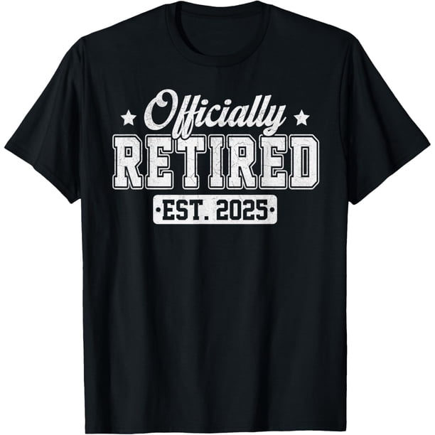 Vintage Official Retired 2025 Funny Retirement 2025 Humor Camiseta