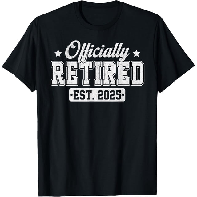 Vintage Official Retired 2025 Funny Retirement 2025 Humor Camiseta