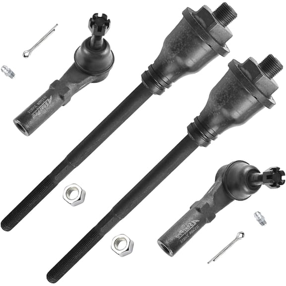 ASTARPRO 4pcs Front Tie Rods Inner And Outer Complete Kit Compatible With Chevy GMC Silverado Suburban Avalanche Sierra Yukon XL 2500 Tahoe