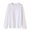 White, variant on Zpanxa Women's Classic Fit T-Shirt Long Sleeve Round Neck Basic Top Breathable Cotton Layering Piece Minimalist Casual Tee
