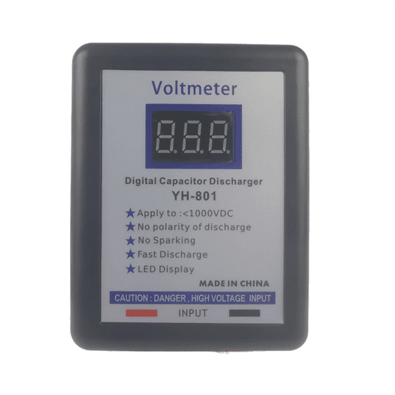 800V Digital Capacitor Voltage Tester Fast Discharger High Volt Discharging Tool Electronic Repair Display Matenance A
