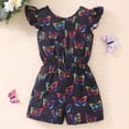 thumbnail image 6 of GYRATEDREAM Girls Summer Jumpsuits Flutter-Sleeve One Piece Rompers Ruffle Smocked Casual Shorts Outfits for 3-4Y, 6 of 9