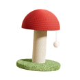 thumbnail image 1 of ZLight Poteau à Griffer pour Chat en Forme de Champignon Jouet d'Activité pour Protéger Vos Meubles Rouge Blanc Vert Hauteur 28cm, 1 of 6