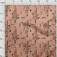 thumbnail image 2 of oneOone Cotton Poplin Twill Dusty Rose Fabric Square & Triangle Geometric Quilting Supplies Print Sewing Fabric By The Yard 56 Inch Wide, 2 of 4