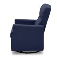 thumbnail image 4 of Delta Children Clair Slim Nursery Glider Swivel Rocker Chair, Navy, 4 of 14